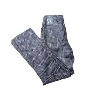 Worthington Plaid Pants Straight Leg High-Rise Career Casual Size 4